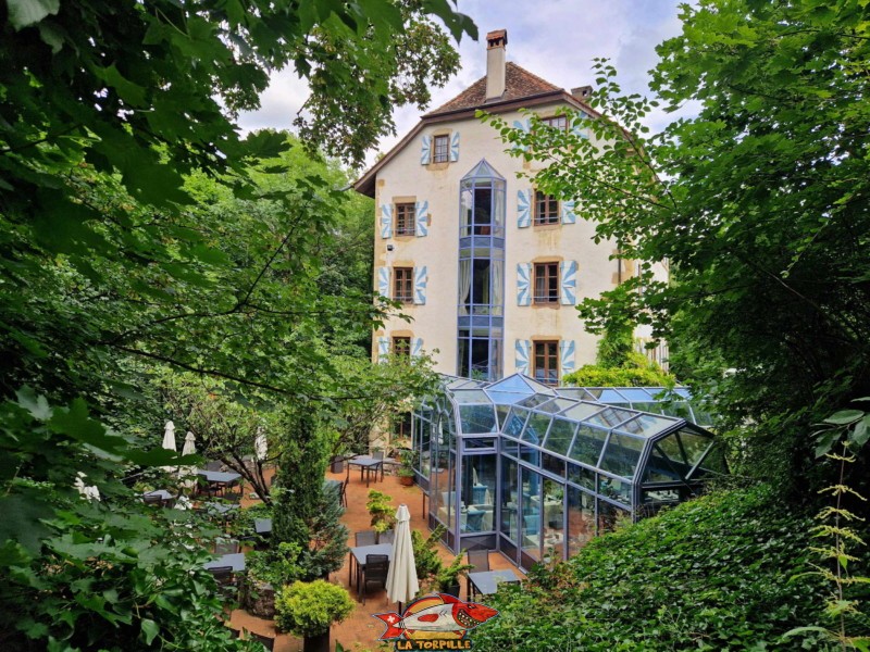 La terrasse du restaurant de la Maison du Prussien.