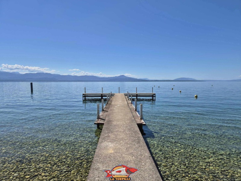 jetée, plage du Plongeon, perroy, vaud