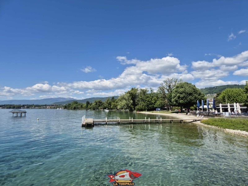 plongeoir plage du Plongeon, perroy, vaud