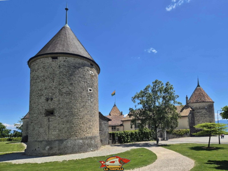 Côté Ouest, château de Rolle, Canton de Vaud.