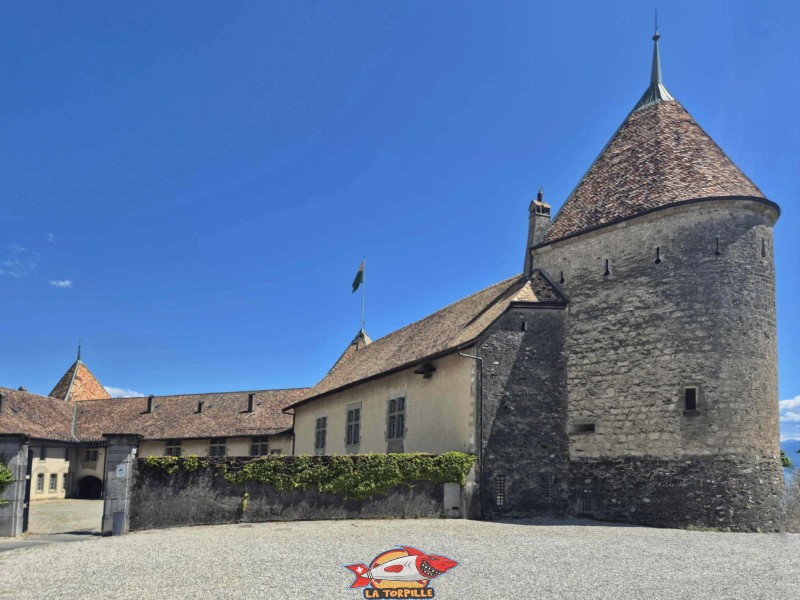 Côté Ouest, château de Rolle, Canton de Vaud.