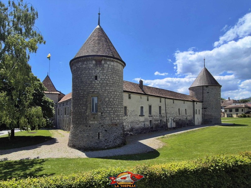Côté Nord, château de Rolle, Canton de Vaud.