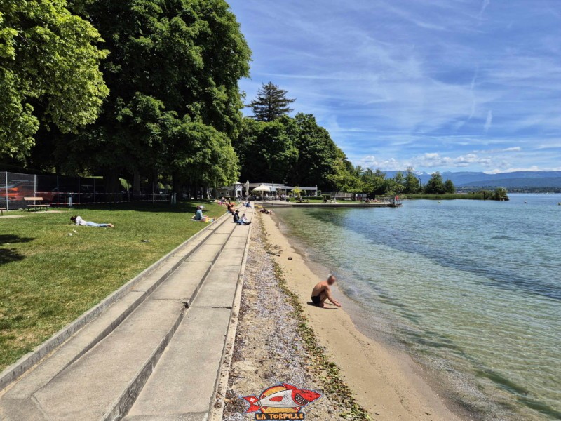 La plage de Promenthoux se trouve au bord du Léman, dans la commune de Prangins, entre Nyon et Gland, dans le canton de Vaud.