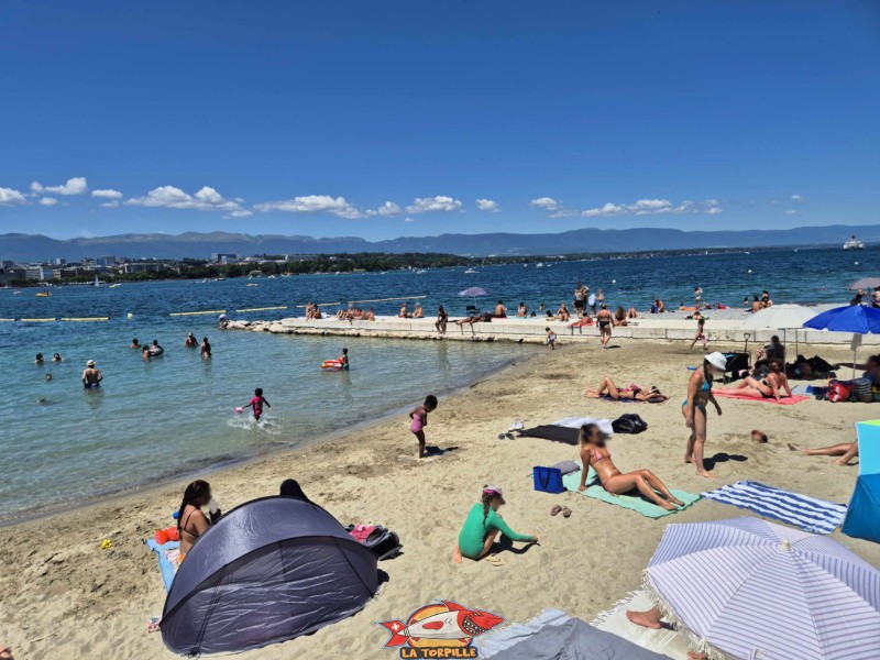 Baby-Plage, Côté Eaux-Vives. 