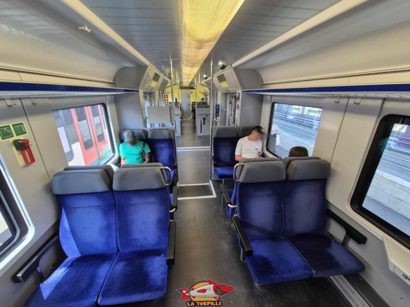 L'intérieur du train.