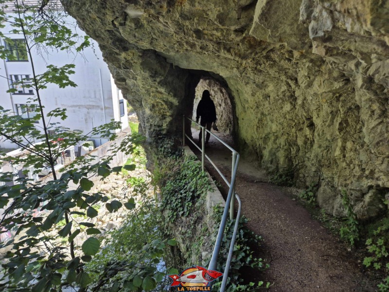 L'arrivée dans la ville de Bienne. Les gorges du Taubenloch. Bienne.