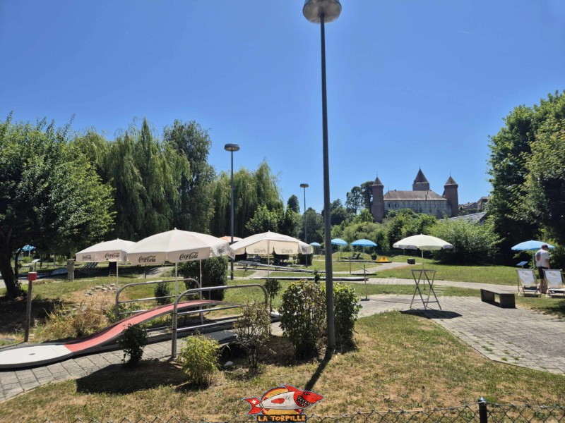 Le parcours de minigolf de la Rose. Estavayer-le-lac