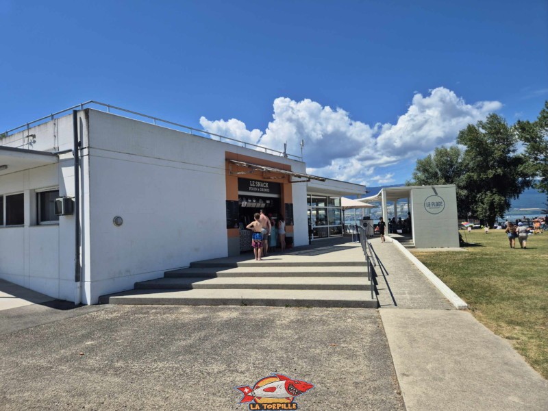 buvette de la plage, nouvelle plage, Estavayer-le-lac.