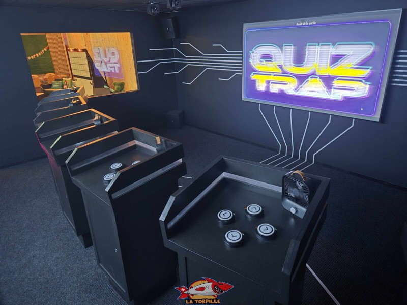 Quiz Room, House of quiz, quiz trap. Fun House, Forum Fribourg, Granges-Paccot.