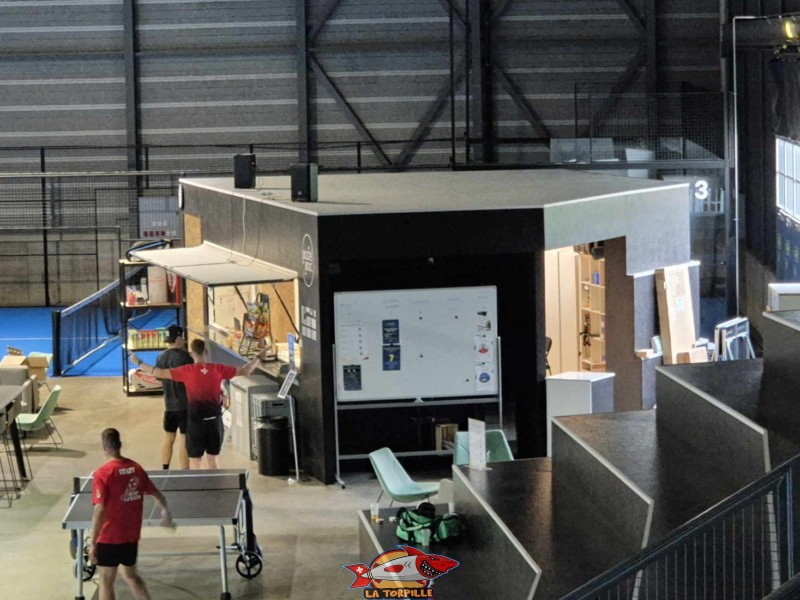 Buvette. Padel Parc Fribourg, Granges-Paccot.