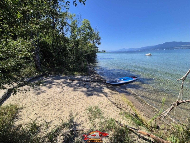 Plage de sable de la Corbière, Estavayer, lac de Neuchâtel