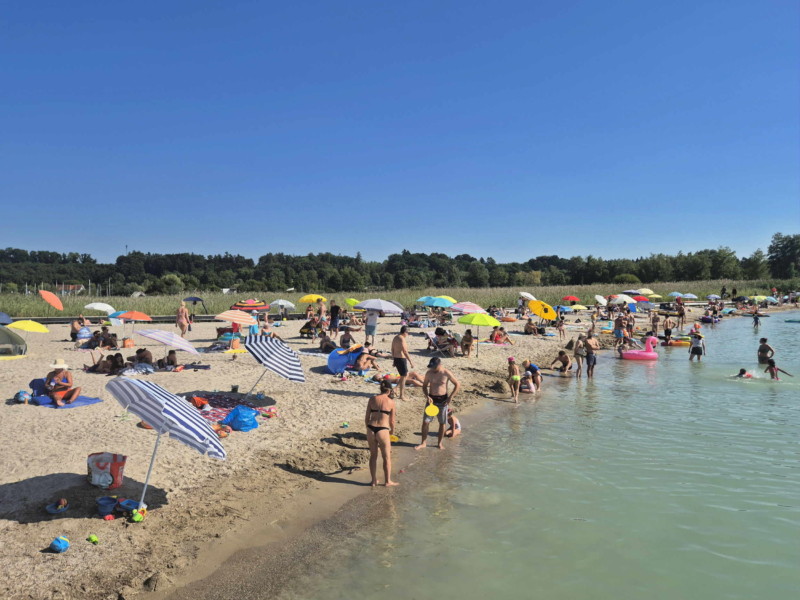 Bord. Plage de Gletterens, Broye fribourgeoise, lac de Neuchâtel.