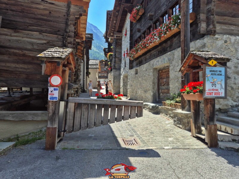 Maison bourgeoisiale. Village de Grimentz, val d'Anniviers, Valais central.