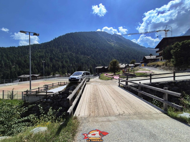 Point de vue. Village de Grimentz, val d'Anniviers, Valais central.