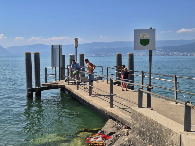 Le débarcadère de Cudrefin.