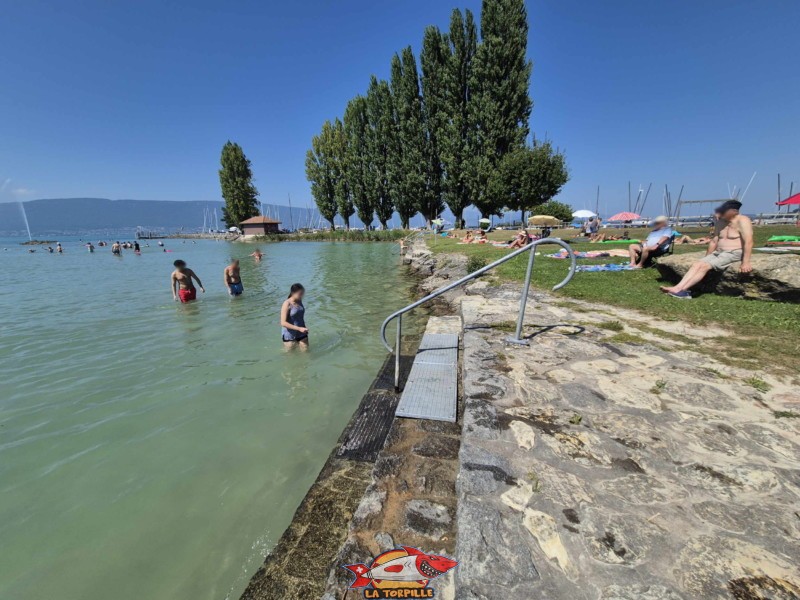 Enrochements nord. Plage de Cudrefin, Canton de Vaud, lac de Neuchâtel.