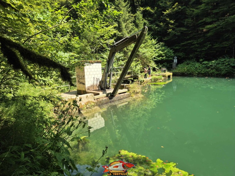 Barrage. Lac Vert d'Untervelier, Haute-Sorne, district de Delémont. canton du Jura.