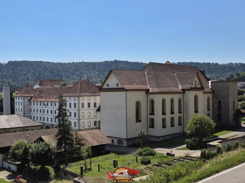 Côté Est. L'abbaye de Bellelay, Commune de Saicourt, Jura bernois.