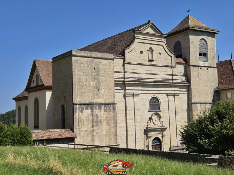 Entrée. Abbatiale. L'abbaye de Bellelay, Commune de Saicourt, Jura bernois.