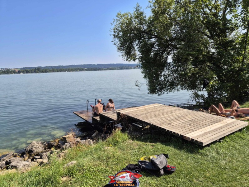 La zone de baignade de Funtelen.