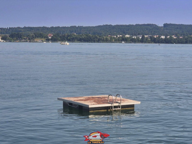 Plateforme. La plage de Daucher, Tüscherz, Lac de Bienne.