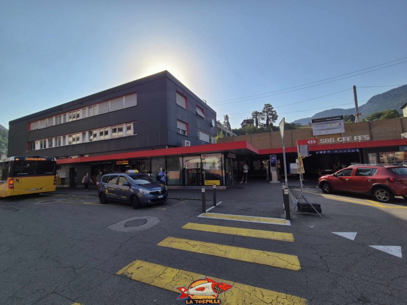La gare de Moutier. Gorges de Court - Moutier