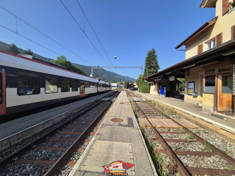 La gare de Court. Gorges de Court - Moutier