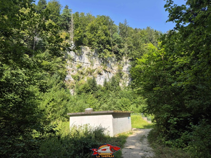 Le passage par des petites gorges formées par le ruisseau de la Foule. Gorges de Court - Moutier
