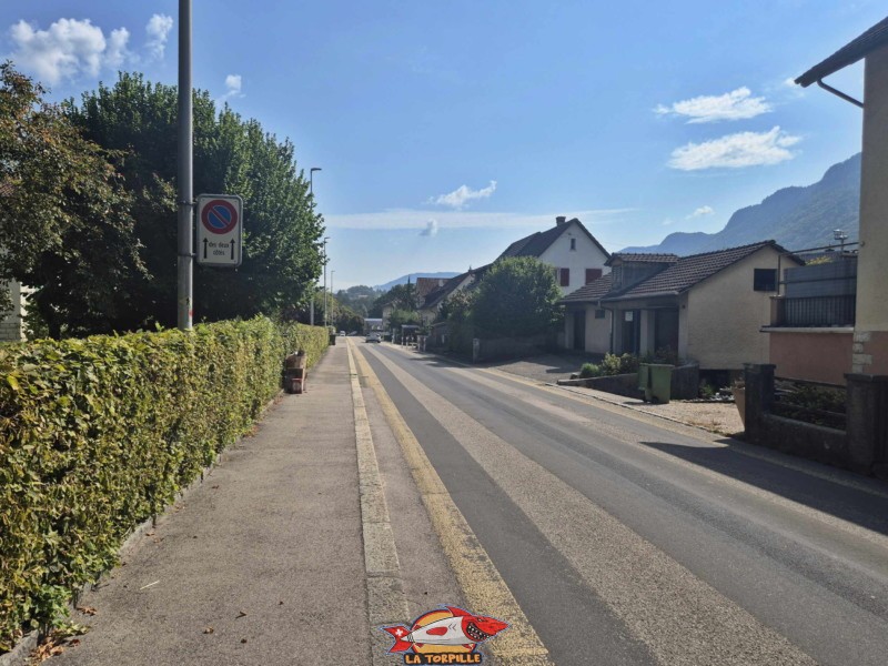 L'arrivée dans la ville de Moutier. Gorges de Court - Moutier