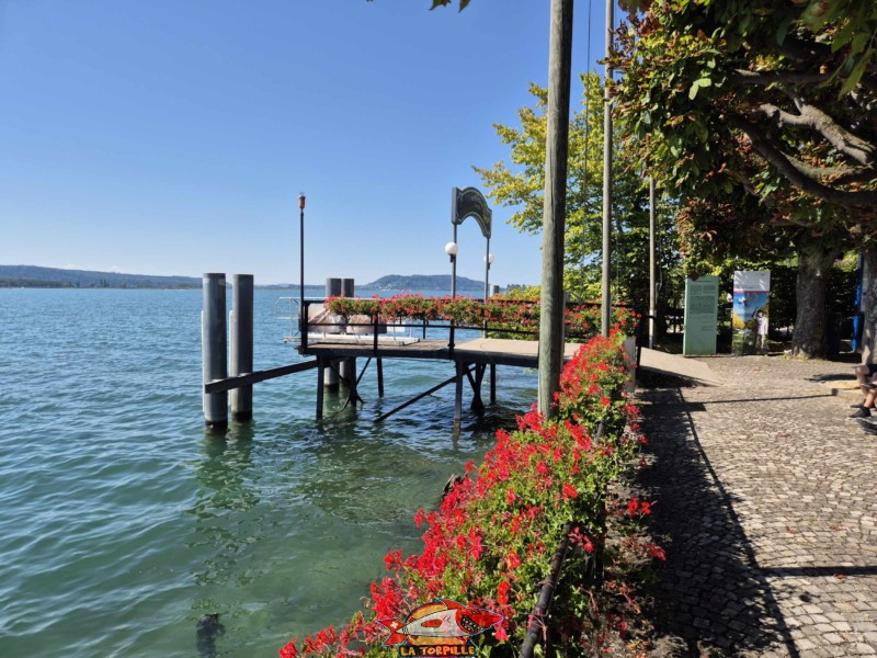photo du débarcadère de Gléresse depuis le rivage.