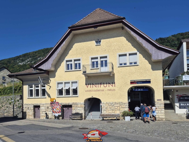 La station inférieure du Vinifuni dans le village de Gléresse.