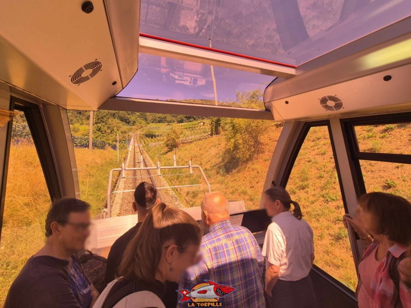 trajet en funiculaire, Gléresse -Prêles , Vinifuni