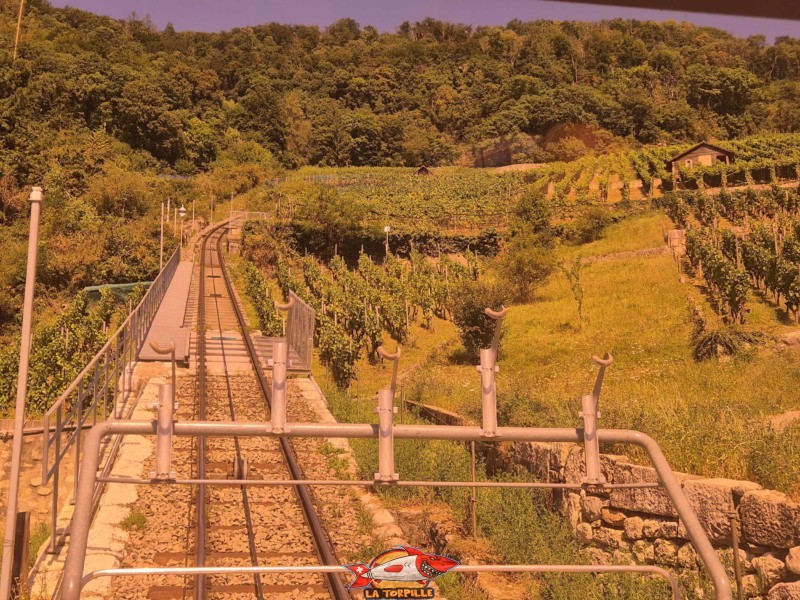 trajet en funiculaire, Gléresse -Prêles , Vinifuni