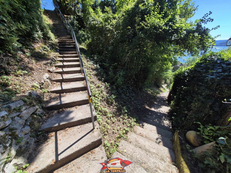 Les escaliers qui descendent à Chlyne Twan.