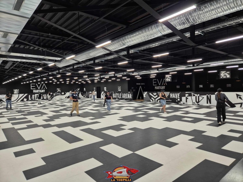 L'arène de jeux de 500 m².