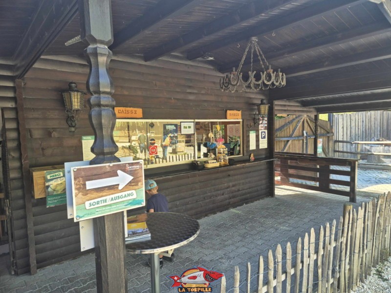 Entrée. Zoo Sikypark, Crémines, Jura bernois.