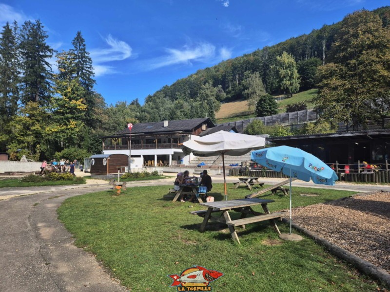 Intérieur du parc. Zoo Sikypark, Crémines, Jura bernois.