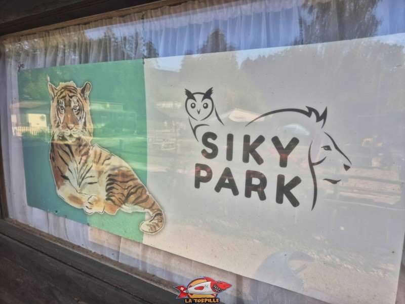 Entrée. Zoo Sikypark, Crémines, Jura bernois.