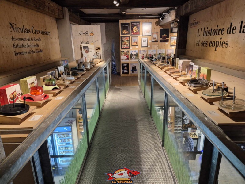 Passerelle Girolle.. La Maison de la Tête de Moine, Bellelay, Jura bernois.