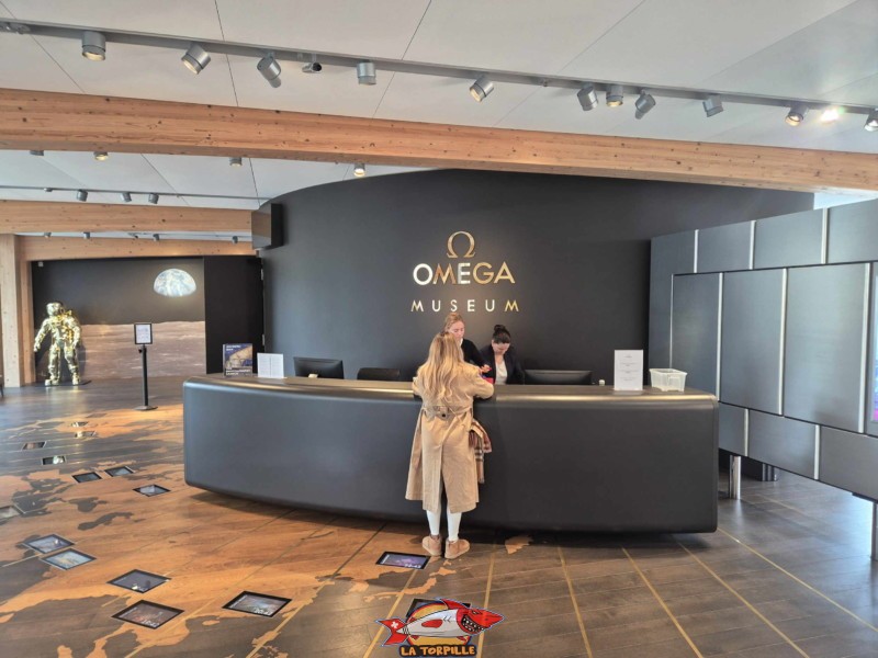 La réception de l'Omega Museum.