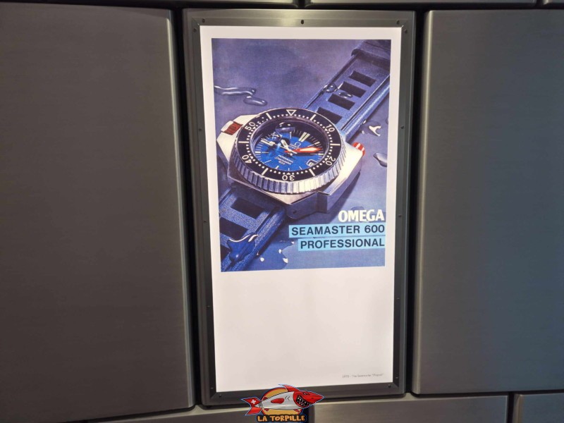 Le modèle Seamaster 600 Pro apparu dans les années 1960. Omega Museum, Bienne.