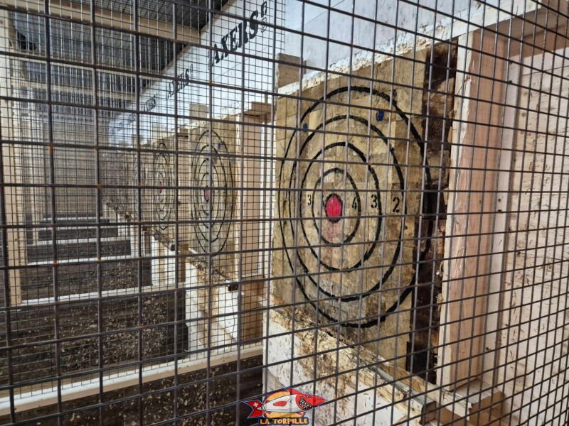 Cibles. Lancer de haches, Axery, Bex.