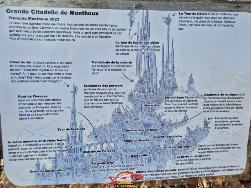 Le plan de la Grande Citadelle. Grande Citadelle de François Monthoux, Bière.
