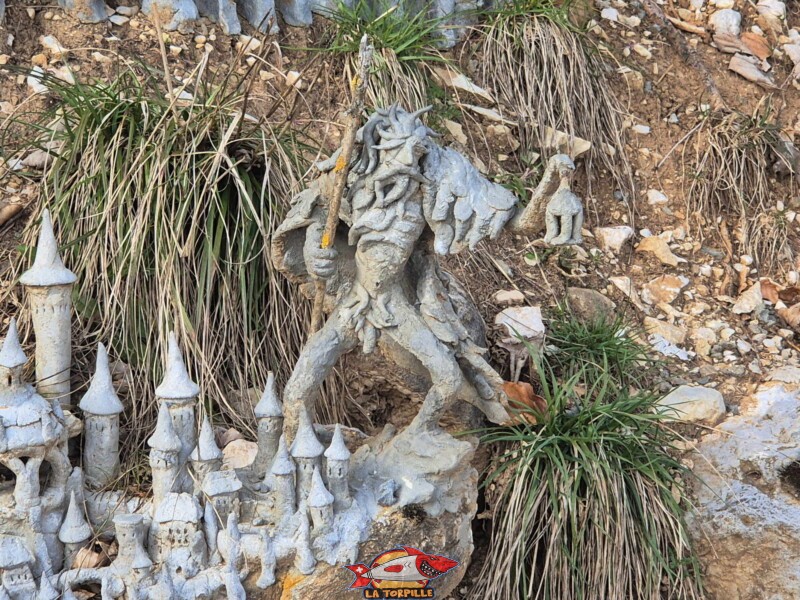 Gros plans, grande citadelle de François Monthoux, Bière. L'ermite.