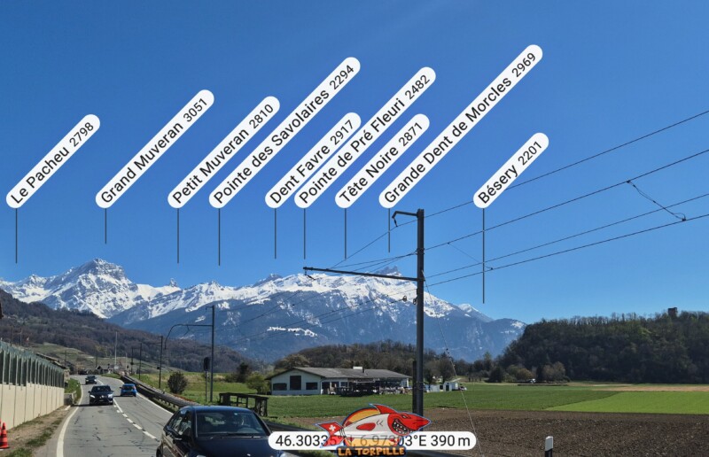 La tour de St-Triphon depuis le nord.