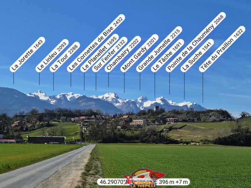 La tour de St-Triphon depuis le sud-est.