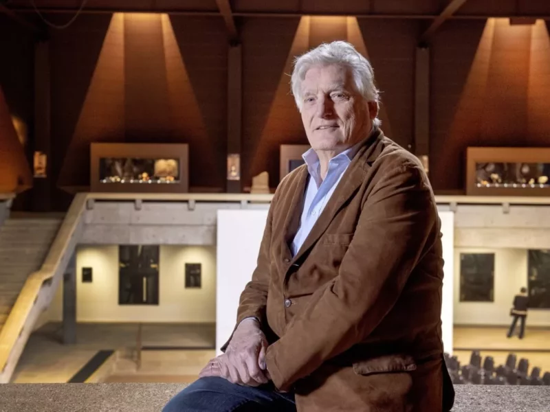 Léonard Gianadda dans sa fondation, en 2019, quelques années avant son décès.