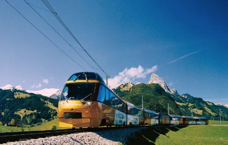 Le train panoramique du GoldenPass.