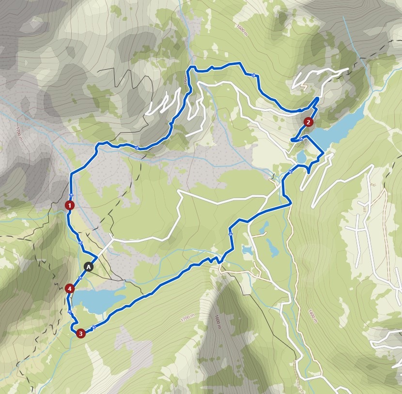 Une autre balade toujours accessible, mais un peu plus longue passe par le lac de Derborence et le lac de Godet. 2 h 30 min de marche pour 7.2 km de marche et 280 mètres de dénivelé positif.