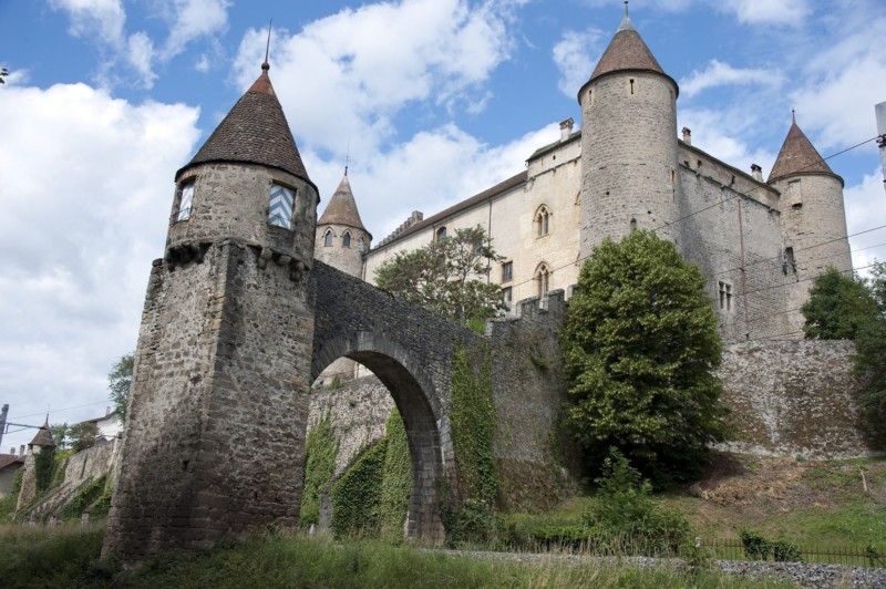 Le château de Grandson, un haut lieu des guerres de Bourgogne.